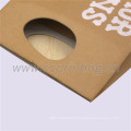 Pacote De Alimentos Brown Kraft Paper Bag With Paper Handle